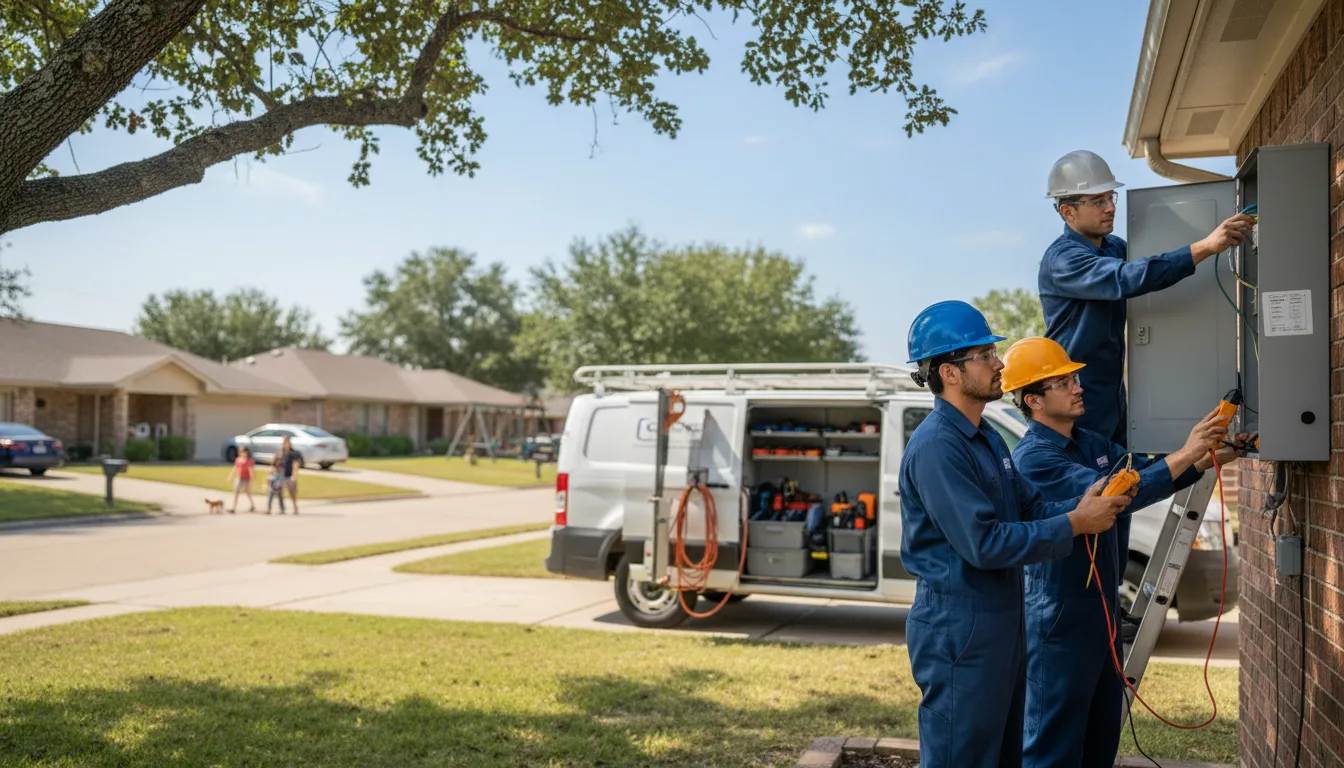 Certified electrician providing emergency electrical services in Allerton, IA